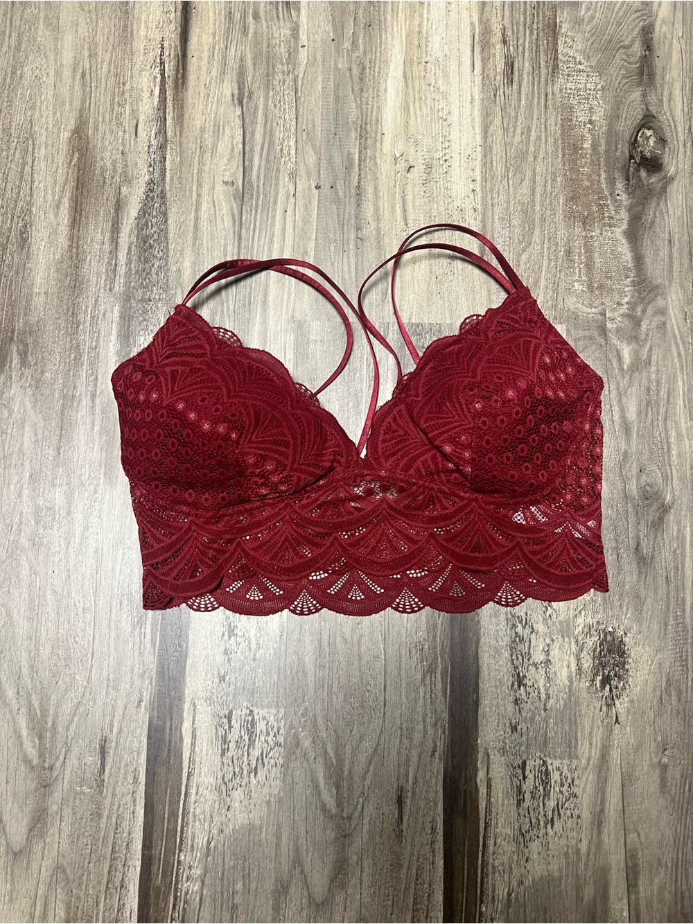 Auden Lace Bralette - Deep Wine Red